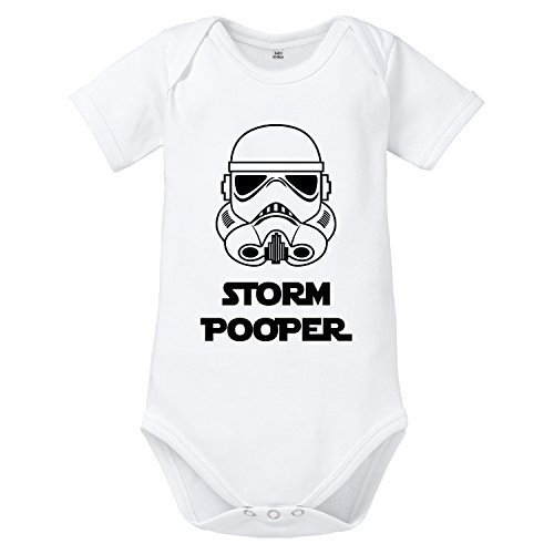 ShirtWorld - Storm Pooper - Baby Body 03-06 Monate Weiß
