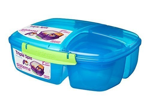 Sistema Lunch Triple Split Lunchbox mit Joghurttopf