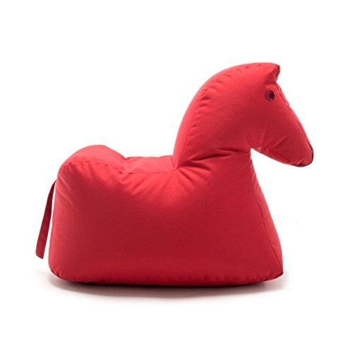Sitting Bull Happy Zoo Lotte Pferd Sitzsack, rot 100% Polyester beschichtet LxBxH 81x67x37cm