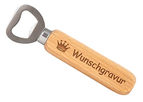 SNEG Flaschenöffner aus Holz mit Gravur