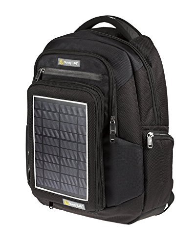 Solarrucksack SunnyBAG Explorer Schwarz mit integriertem Solarladegerät, schwarz