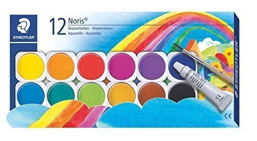 Staedtler Noris Club 888 NC12 Farbkasten, leicht mischbare Wasserfarben, hohe Farbbrillanz, hervorra