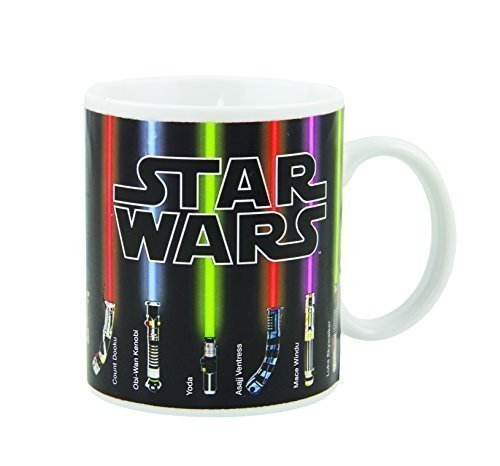 Star Wars Lichtschwert Zaubertasse mit Thermodruck