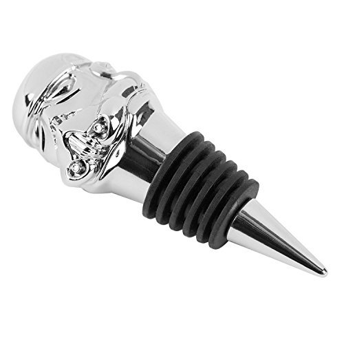 Stormtrooper Bottle Stopper Weinflaschenverschluss - silber, aus Edelstahl, in Geschenkbox.