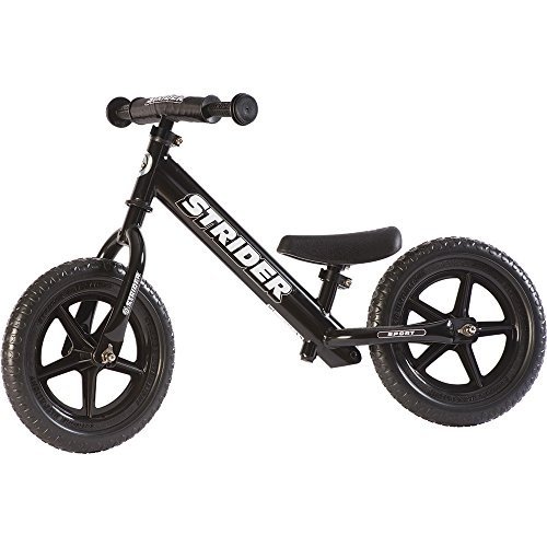 Strider 12 Sport Balance Bike, von 18 Monaten bis zu 5 Jahren, schwarz