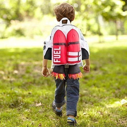 SUCK UK Jetpack Kinder-Rucksack, 45 cm, Red & White