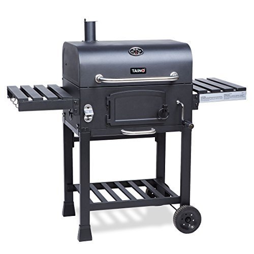 TAINO XL Smoker wahlweise mit Zubehör BBQ GRILLWAGEN Holzkohle Grill Grillkamin Standgrill Räucher