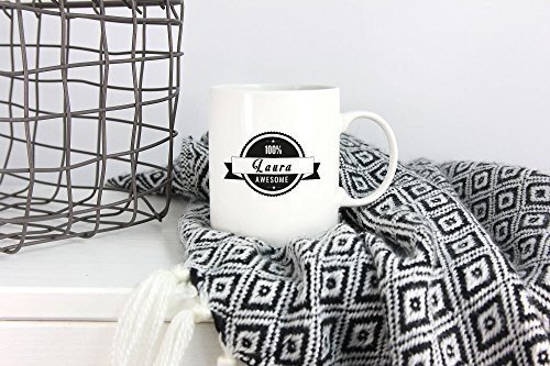 Tasse DEIN NAME - 100% Awesome - Kaffeetasse, Kaffeebecher, das ideale personalisierte Geschenk für