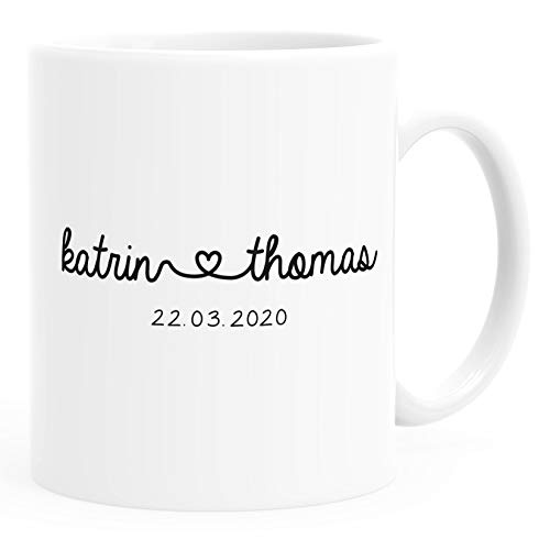 Tasse personalisiert Hochzeitstag