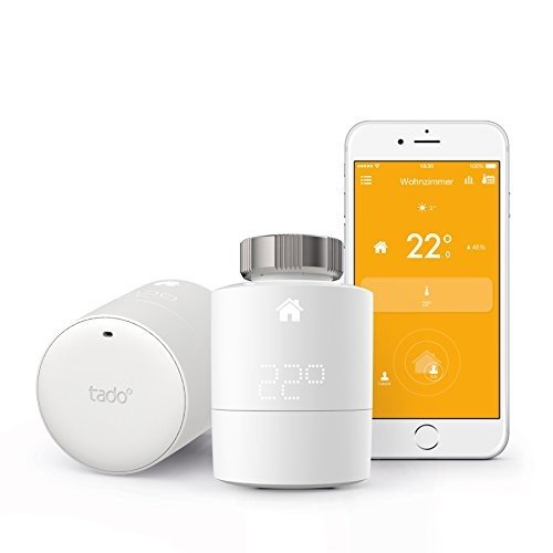 tado° Smartes Heizkörper-Thermostat Starter Kit für Wohnungen mit Heizkörper-Thermostaten - inte