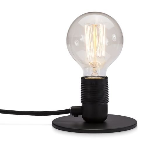 Tischlampe Schwarz E27