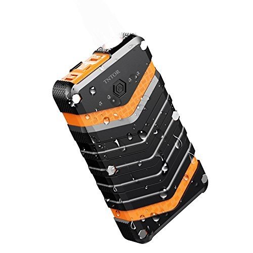 TNTOR Outdoor Ladegerät, 16000mAh 2*USB mit IP67 Wasserdicht Stoßfest Staubdicht Quick-Charge Powe