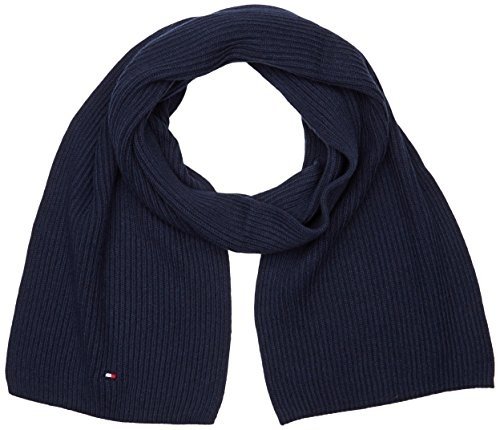 Tommy Hilfiger Herren Schal Pima Cotton Cashmere Scarf, Blau (Sky Captain Heather 462), One size (He