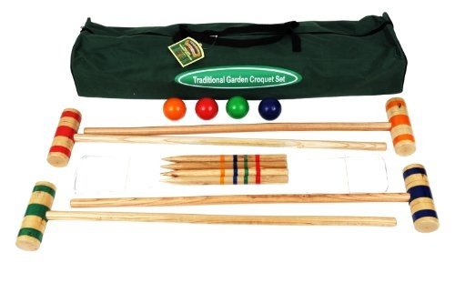 Traditionelle Garten Spiele 96 cm Krocket-Set