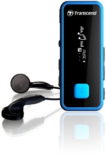 Transcend TS8GMP350B Outdoor-Serie MP3-Player mit Fitness-Tracker, Radio, Mikrofon und Diktiergerät