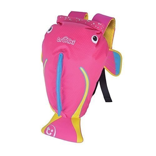 Trunki Trunki PaddlePak Water-Resistant Backpack Coral (Pink) Kinder-Rucksack, 37 cm, 7.5 liters, Ro