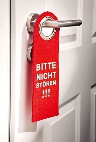 Türschild Filz Bitte nicht stören!!!