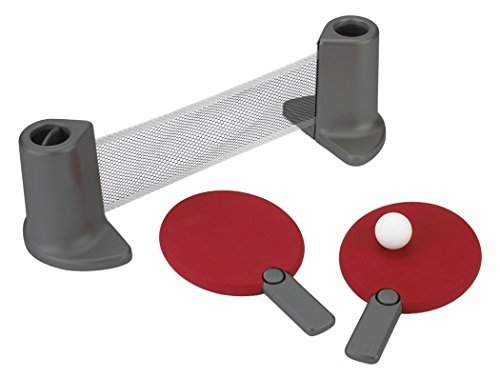 Umbra 480280-909 Pongo Tischtennis Set, rot / chrom