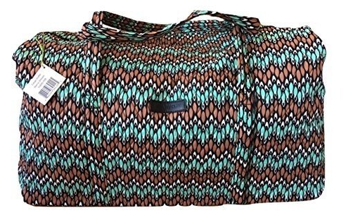 Vera Bradley Large Duffel, Damen Tote-Tasche mehrfarbig mehrfarbig L Sierra Stream with Black Interi