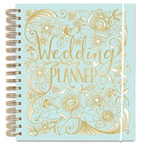 Wedding Planner - Duck Egg Blue - perfect Engagement Gift with sections, checklists and pockets for 