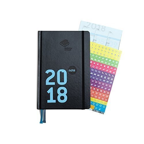 weekview compact note 2018 - der clevere Wochenplaner! Mit großem Notizteil / 12x18cm