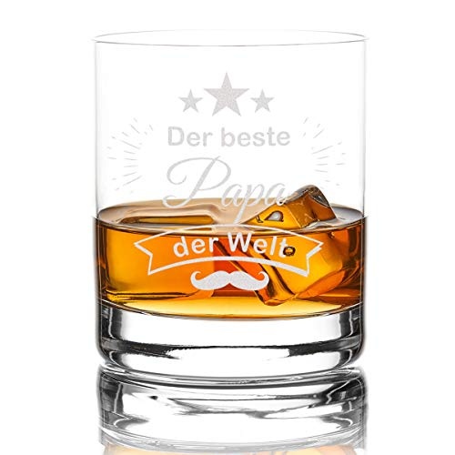 Whiskyglas mit Gravur der Beste Papa der Welt
