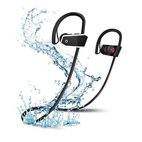 Wireless Bluetooth Kopfhörer, Voberry IPX7 wasserdicht Sport-Ohrhörer, eingebautes Mikrofon, Stere