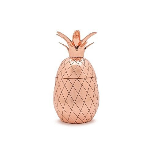 W&P Design - Ananas Cocktailbecher, Ananas Dose - Pineapple Tumbler - 350 ml - Farbe: Kupfer