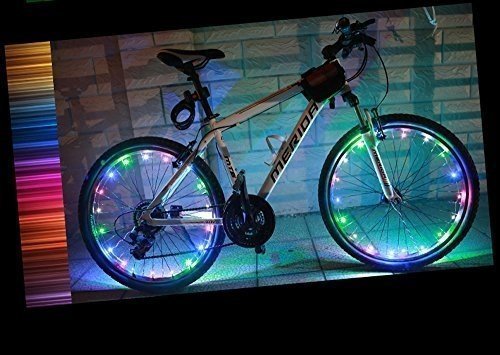 YYGIFT® LED Wasserdichte Fahrradreifen Fahrrad Rad Led Speichen Speichenlicht Beleuchtung mit den 2