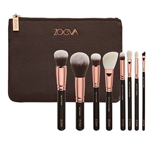 ZOEVA Brushes Makeup Cosmetics Brush Tool Rose Golden Luxury Set Bag Complete Eye Set 8 Pennelli Fac