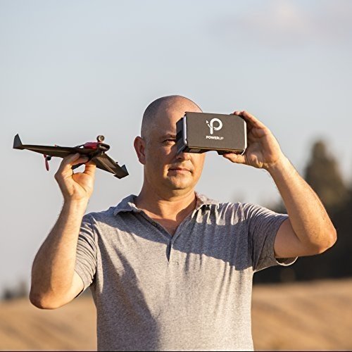 PowerUp FPV Smartphone Papier Flugzeug mit Live Streaming Kamera gesteuert