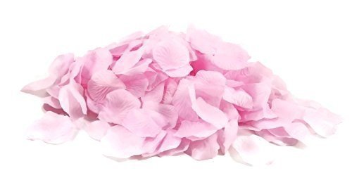 500 rosa Rosenblätter, rosafarben, gepackt zu 5x100 Stück, weich - Geburt, Hochzeit, Taufe, Valent