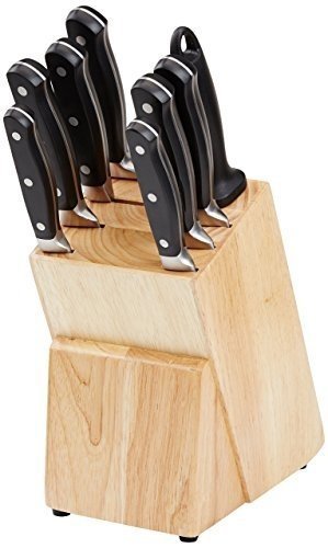 AmazonBasics Premium Messerblock, 9-teiliges Set