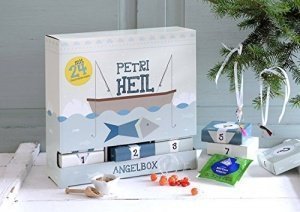 Angler-Adventskalender "Angelbox Petri Heil"- mit Anglerzubehör und kleinen Überraschungen in 24 S