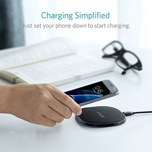 Anker 10W Fast Wireless Charger Drahtlose Induktive, Ladegerät für Samsung S7 / S6 / Edge / Plus /