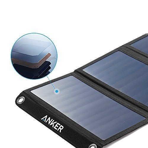 Anker PowerPort Solar Ladegerät 21W 2-Port, USB Solarladegerät für iPhone 7 / 7s / 6s / 6, iPad A
