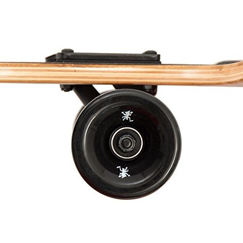 Apollo Longboard Nuku Hiva, Bambus Komplettboard, Twin-Tip Drop-Through Freeride Skaten Cruiser Boar