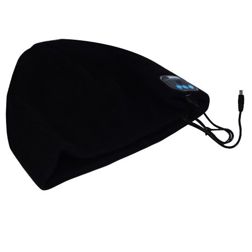 August EPA20 – Bluetooth Mütze – Winter Beanie mit Bluetooth Stereo Kopfhörer, Mikrofon, Freis