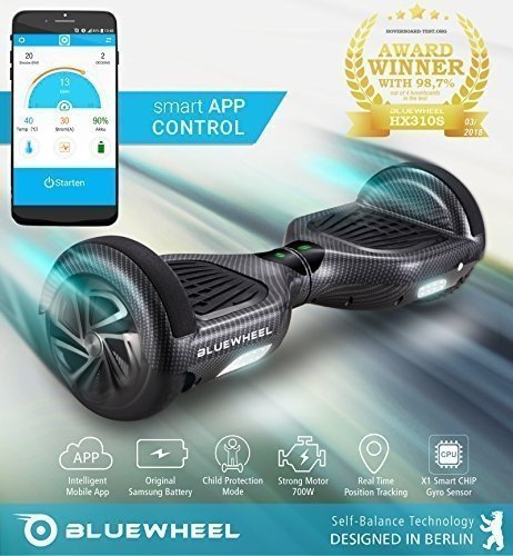 Bluewheel HX310s Self-Balance Hoverboard 6.5 mit 700W Motor, carbon