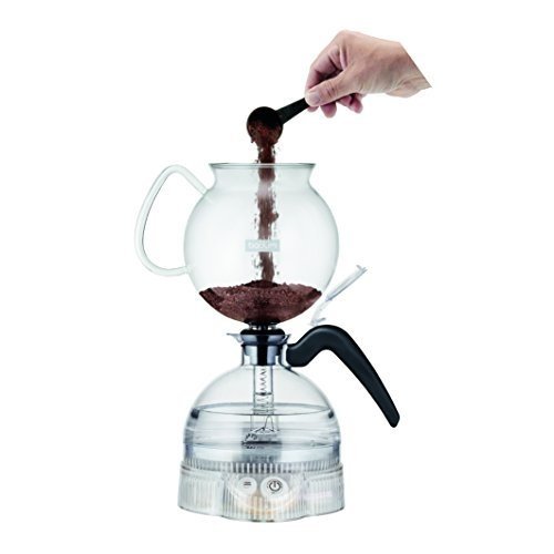 Bodum ePEBO Elektrischer vakuum kaffeebereiter, 8 Tassen, 1.0 L, 1000 W, Transparent