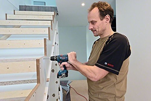 Bosch Professional 18V Akkuschrauber GSR 18-2-LI Plus 2x 2,0 Ah Akku Schnellladegerät L-BOXX (18 Vo