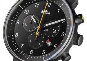 Braun Unisex-Armbanduhr Analog Quarz Kautschuk