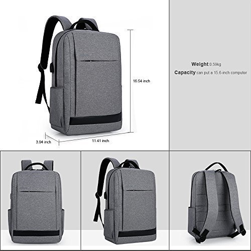  BestoU business rucksack herren damen laptop rucksack 15,6 zoll mit USB-Ladeschnittstelle für Schu