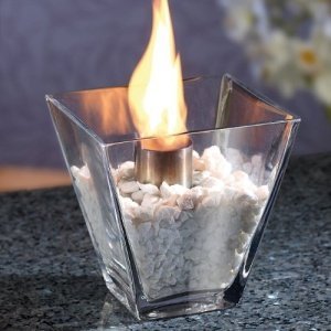 Carlo Milano Glas-Dekofeuer "Agadir" für Bio-Ethanol