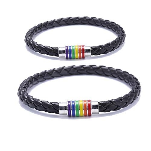 cholinchin Regenbogen Leder Armband