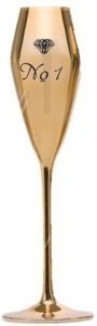 D. Rock Luxus-Champagner Geschenkset - inkl. 2 goldenen Champagnergläsern und gesiegelter Vintage-H