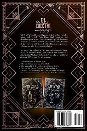 Das GIN & COCKTAIL Buch für Genießer: 400 Gin und Cocktail Rezepte