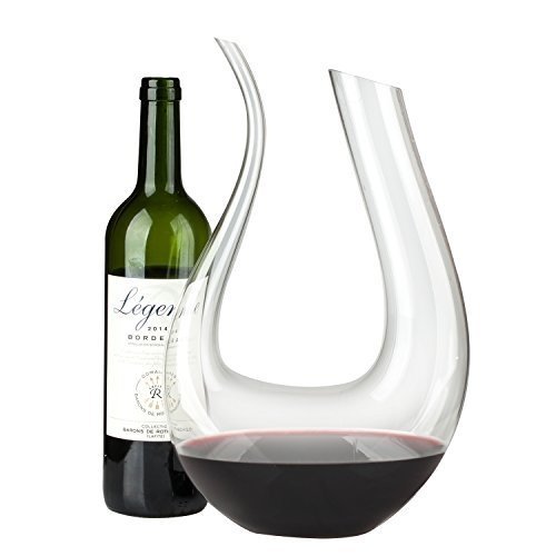 Dekantierer,Smaier 1200ml Karaffe Wein Belüfter Dekanter Aerator Set Dekantiergefäß Wein Geschenk