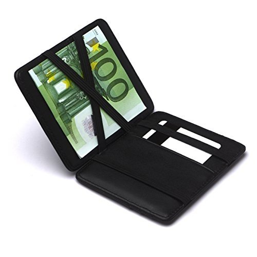 Design Magic Wallet Geldbörse mit Münzfach und RFID/NFC Schutz – Premium Portemonnaie mit Magic-