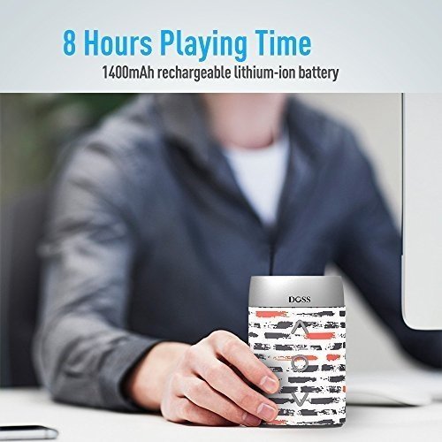 DOSS SoundBox mini Portabler Kabelloser Bluetooth 4.0 Lautsprecher mit Dreh-Lautstärkeregler & Eing
